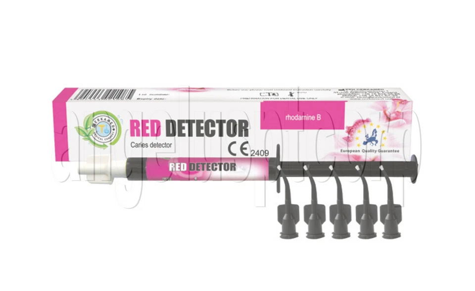 Dental Caries Detector | Red Detector | Syringe 2ml | Cerkamed