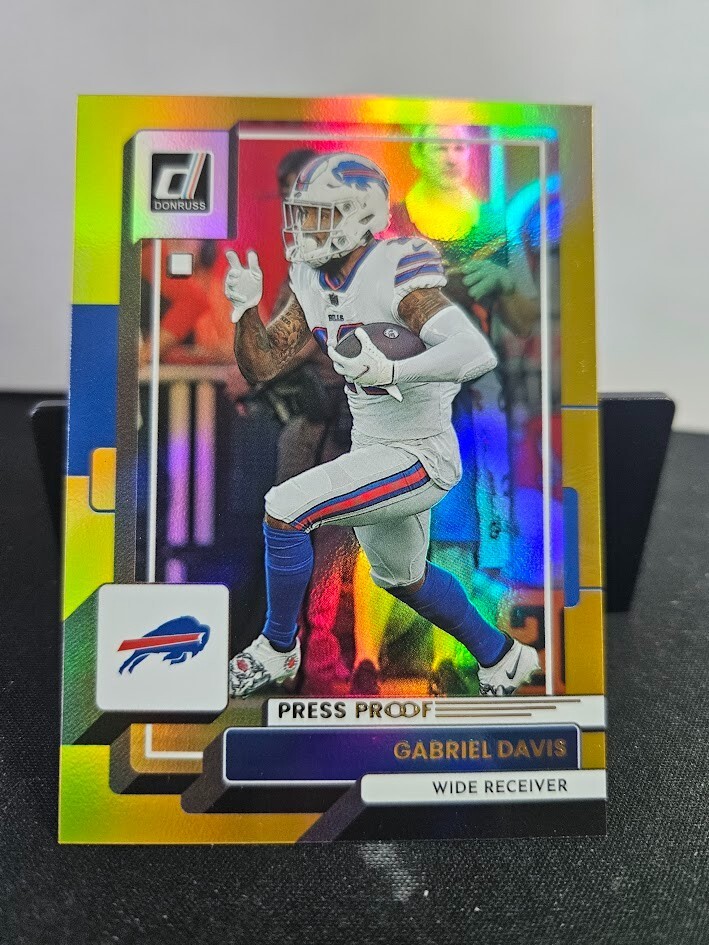 Gabriel Davis 2022 Donruss Press Proof Premium Gold #112 Buffalo Bills