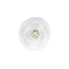Mega Crafts - 8" Handmade Paper Pedal Flower - White, 1PC