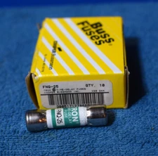 FUSE LOT OF 6 NEW BUSSMAN TRON FNQ-25 500V