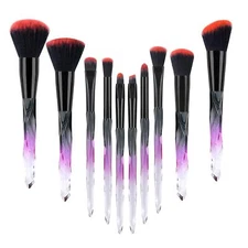 10pcs Eye Shadow Foundation Blending Brush Set Foundation Cosmetic Brush
