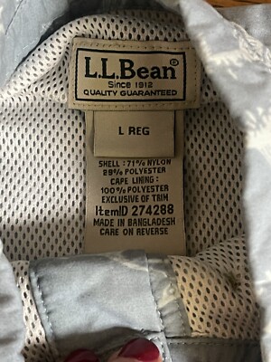 Men's L L Bean Blue Fish Print Button Shirt Size L Reg | eBay