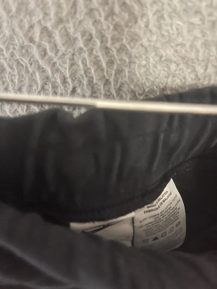 耐克短裤法国特里女孩青少年黑色中号 DA1405-010 — 第 2/4 张图片