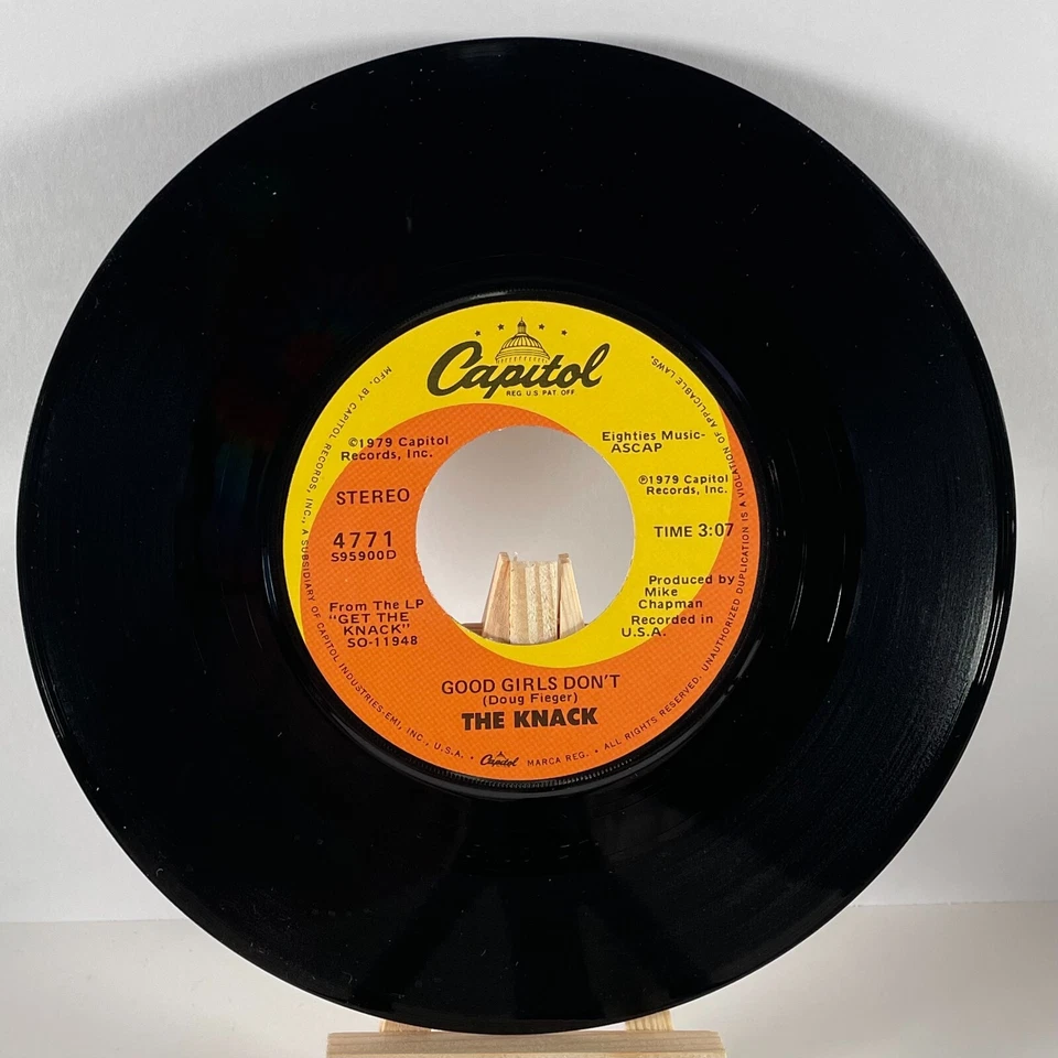 THE KNACK 45 RPM GOOD GIRLS DON'T / FRUSTRATED—NM - Image 4 of 4