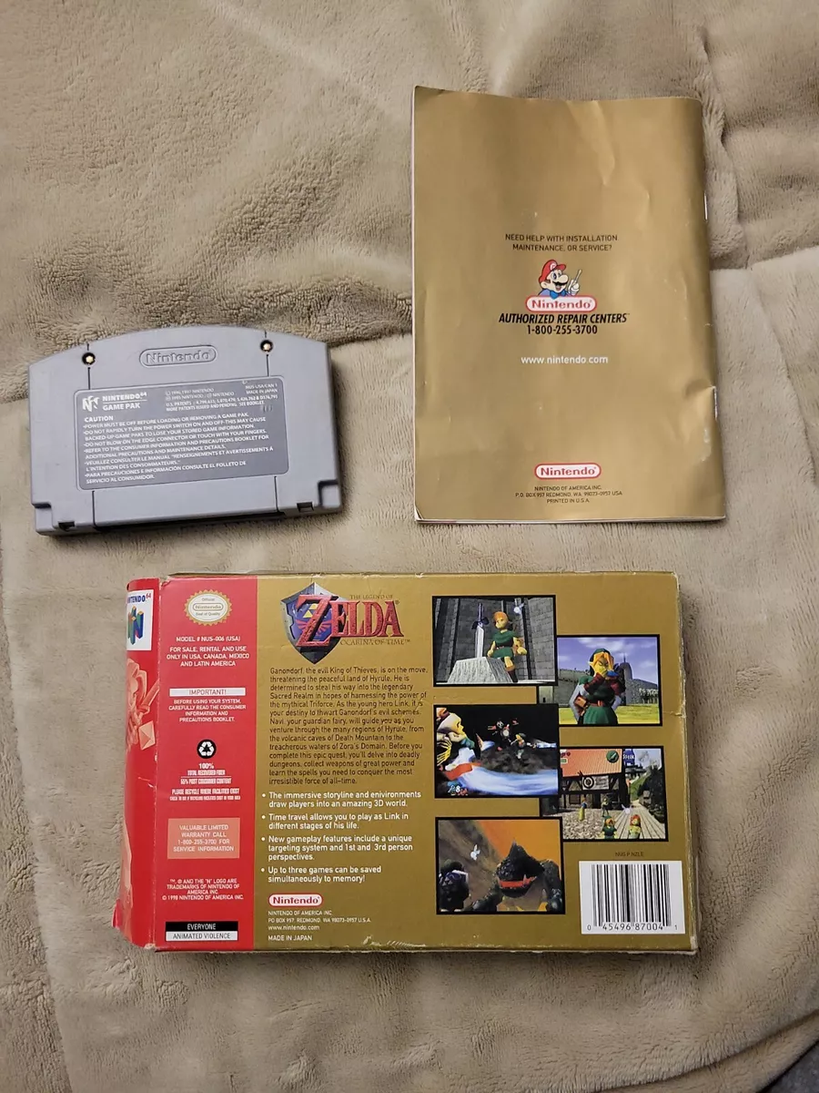 Zelda Ocarina of Time N64 CIB