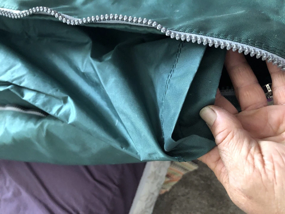 Bolsa de esquí vintage marcador verde y púrpura  Foto 4 de 4