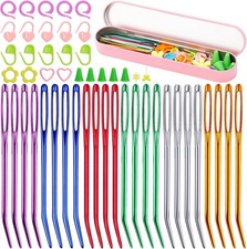 50 Pcs Yarn Needles, Darning Tapestry Needles Bent Kit, 24 multicolor