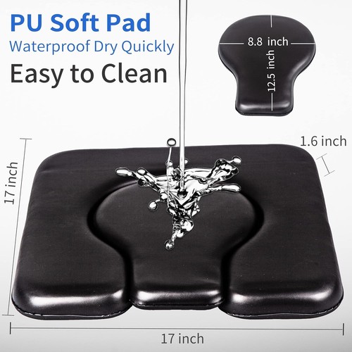 MINIVON PU Commode Chair Cushion Universal Fit, Thick Sponge Padded Soft Pad... - Picture 3 of 6