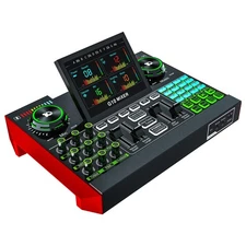 G10 DJ Audio Mixer ，Podcast Equipment Live Sound Card for Streaming，Audio...