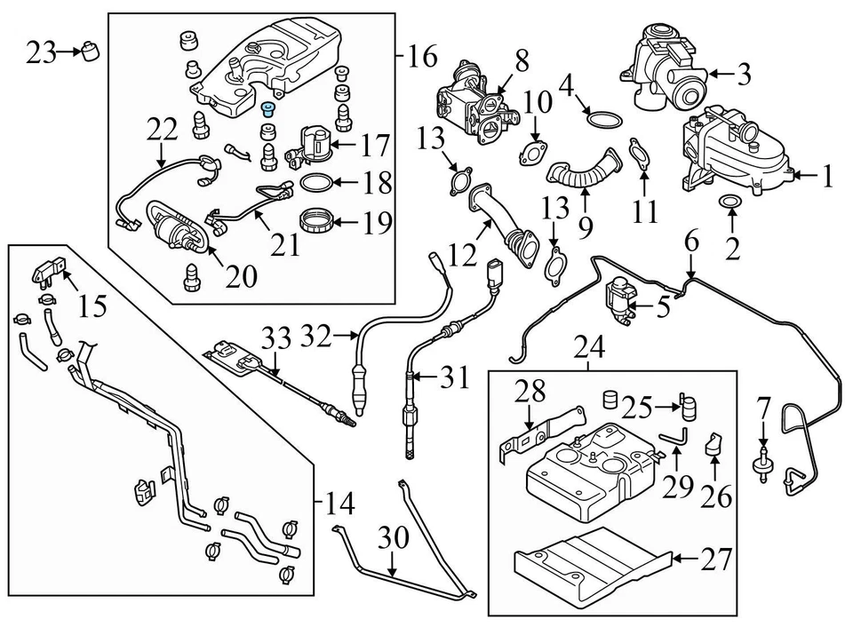 2010-2012 AUDI Q7 TDI 3.0L - Diesel Exhaust Fluid TANK / DEF Reservoir (Active) - Image 4 of 4