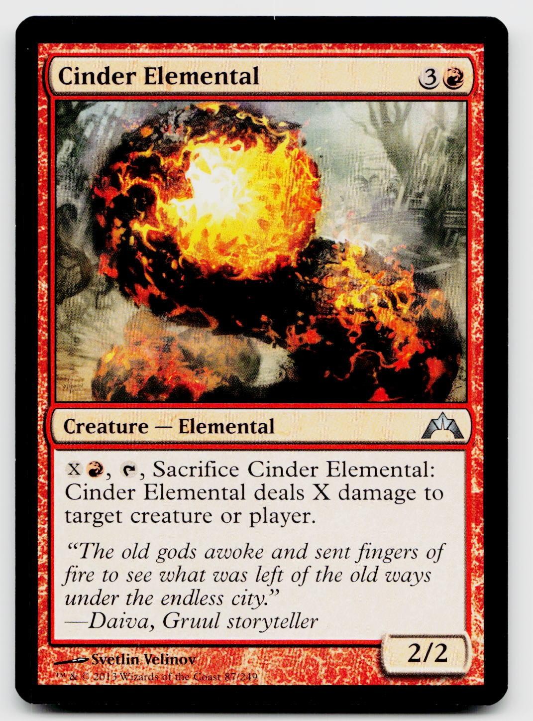 Cinder Elemental 87 Uncommon Gatecrash Magic: The Gathering