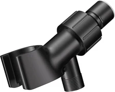 Adjustable Handheld Shower Head Holder- Premium ABS Bracket- Brass Mate Black 