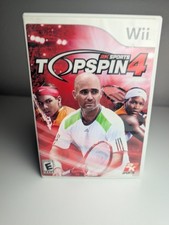 Top Spin 4 Nintendo Wii Complete CIB Tennis Video Game w/ Manual Tested