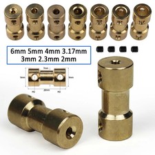 Motor Coupling Brass Coupler 2mm 2.3mm 3mm 3.17mm 4mm 5mm 6mm Model Boat Robot