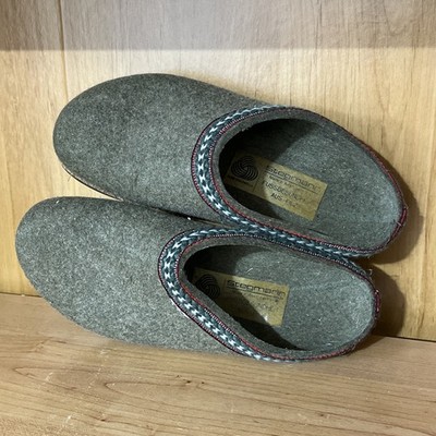 Stegmann Women's Wool Clogs Poly Sole  Green Size 36