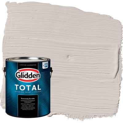 Glidden Total 1 Gal. My Alibi/Beige Semi-Gloss Interior Paint Premiumr