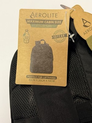 Aerolite 40X30X10 cm Lufthansa Reiserucksack Handgepäck Flugzeug Unisex