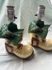 Nursery "Little Old Lady Who Lived in a Shoe" Children's Vintage Wall Lamp 2 