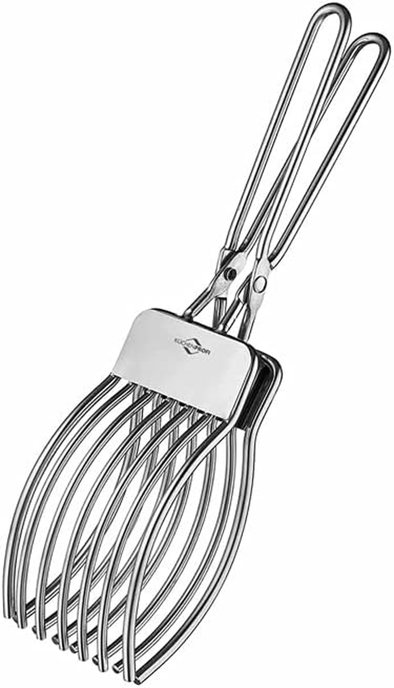 Pinza per Arrosto Acciaio INOX 29 cm - Guida al Taglio Perfetto Carne