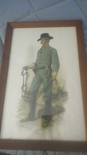 Framed Civil War Confederate Prints  Dated 1903