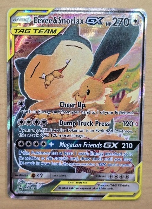 Eevee & Snorlax GX SM169 Sm Holo