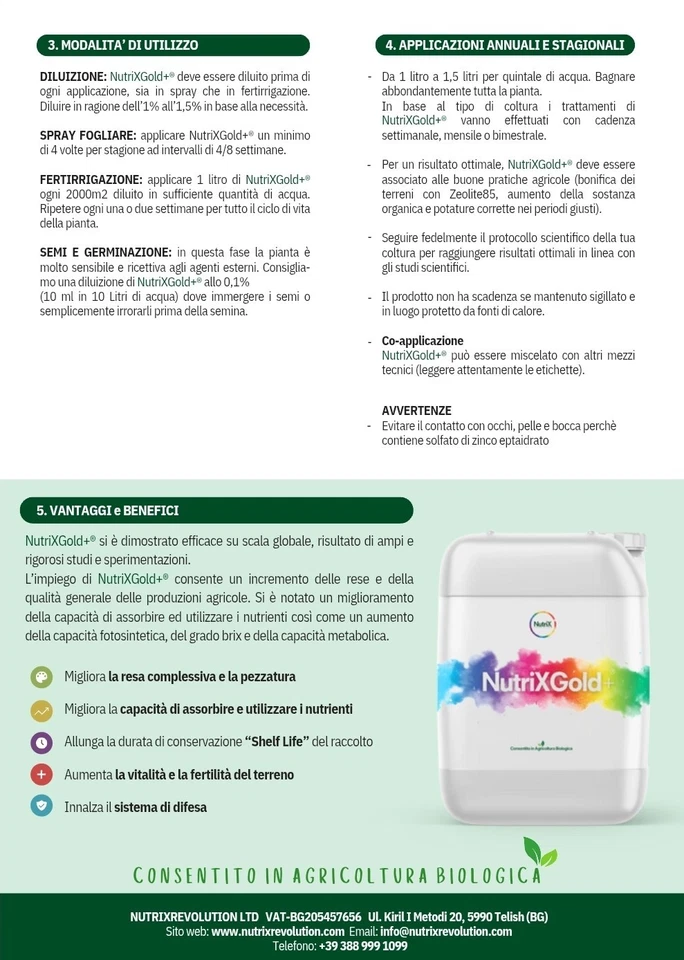 💦NUTRIXGOLD CONCIME 100% BIO, MIGLIORA SAPORE DEI FRUTTI e SPEDIZIONE GRATIS!🌱 - Immagine 4 di 4