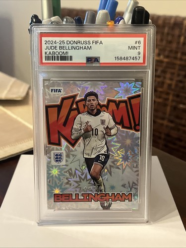 2024 PANINI DONRUSS FIFA JUDE BELLINGHAM KABOOM #6 ENGLAND PSA 9