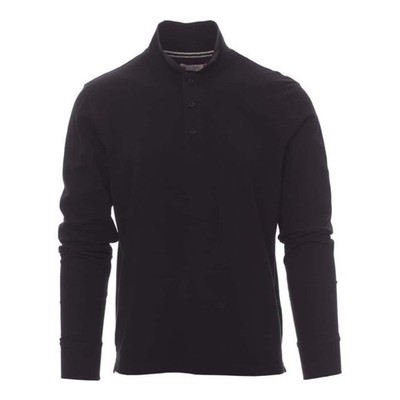Herren Poloshirt Florence schwarz Langarm - Payper - Kellneruniform Barista