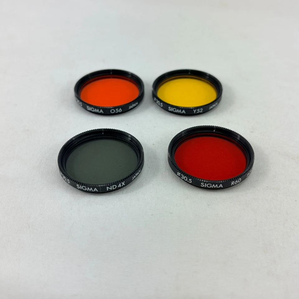 Filter Set w/Case SIGMA 30.5mm (ND4X Y48 O56 R60) For Mirror Lens - All Pristine - Image 3 of 4