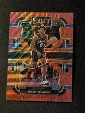 Ausar Thompson 2023-24 Select Red Wave Concourse Level Rookie #95 Pistons