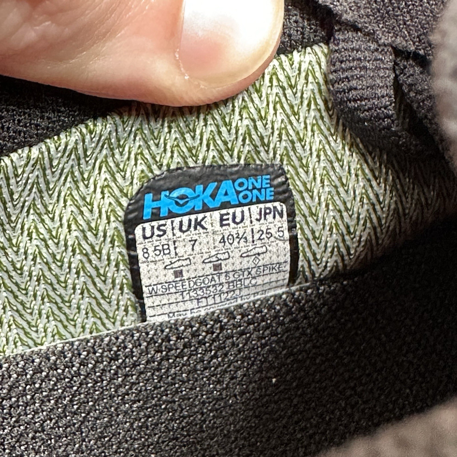 Womens Size 8.5 (B) Hoka One One Speedgoat GTX 5 Spike Trail Running Shoes NEW thumbnail 8