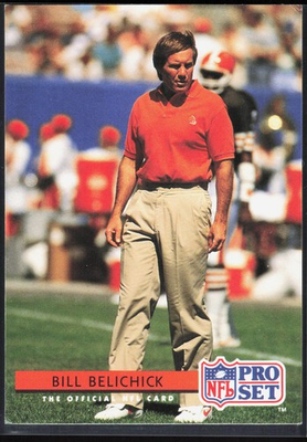 #ad #ad 1992 Pro Set FACT Mobil #144 Bill Belichick $1.99