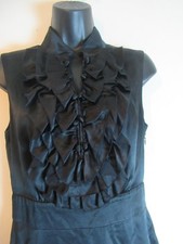 Tory Burch Dress ⚡Women's Size 4 Silk Ruffle Detail Black
