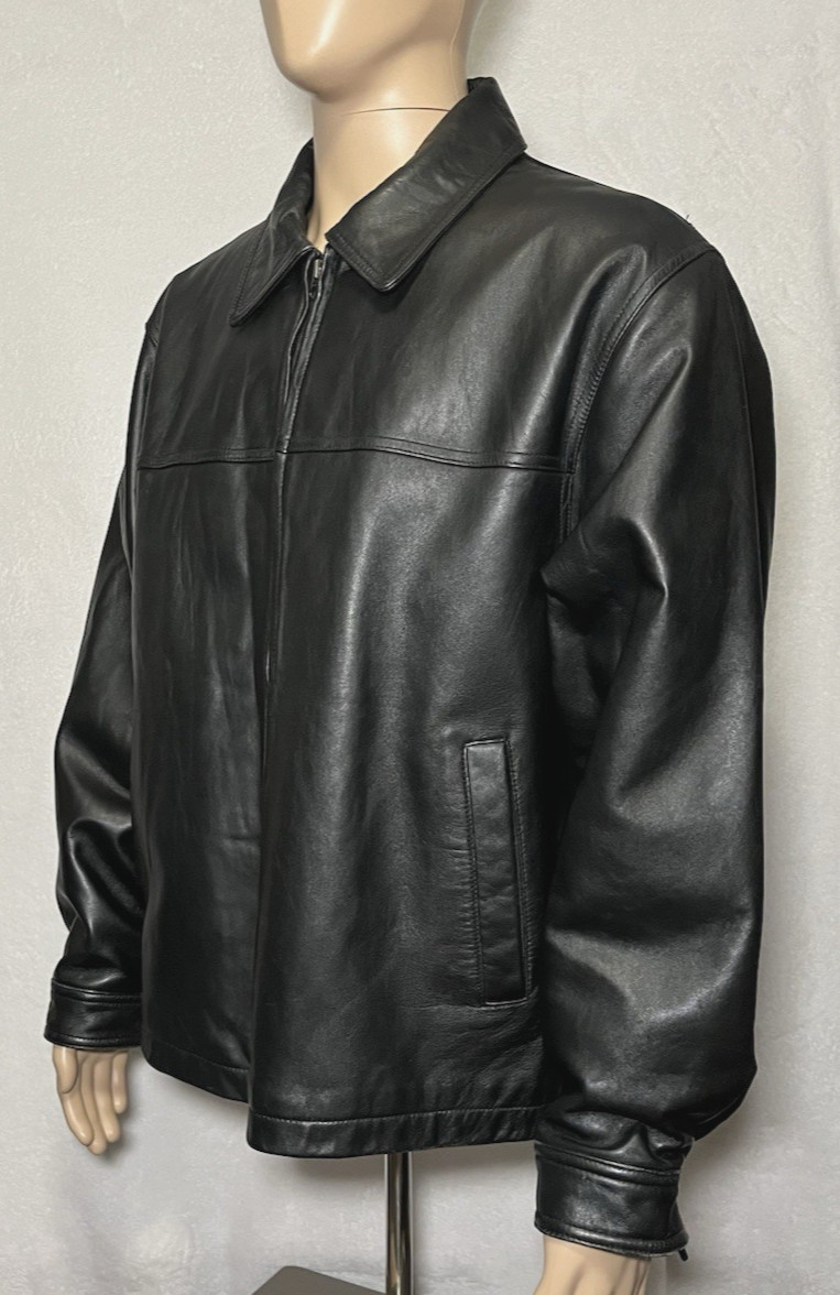 Colebrook Leather Jacket Full Zip Polyester Linin… - image 3