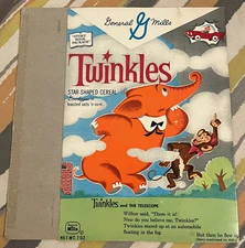 Cereal Box 1960 General Mills Twinkles