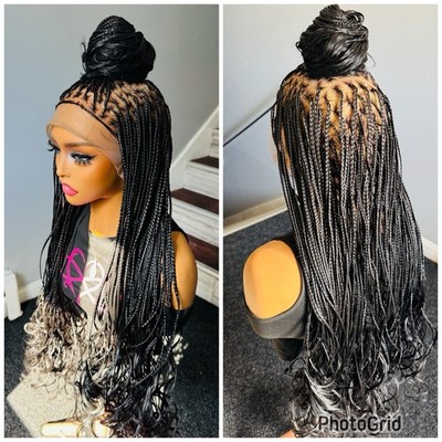 french curls briaded wig