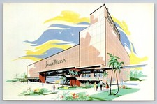 Jordan Marsh Store Sunrise Center Fort Lauderdale Florida Chrome c1950 Postcard