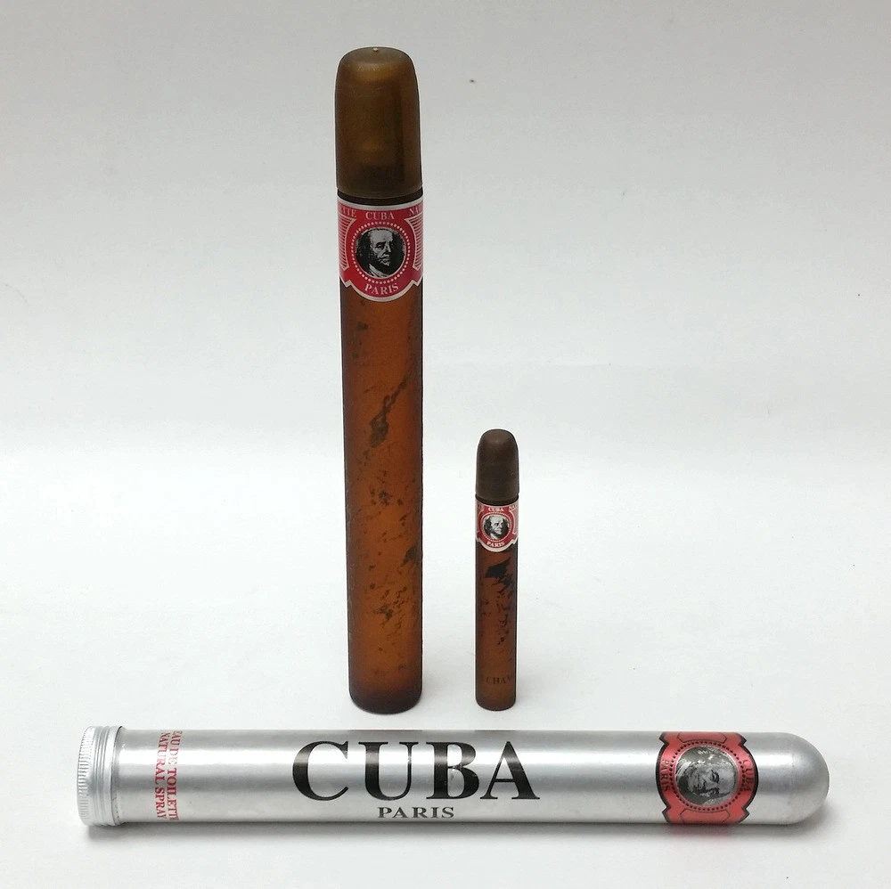 Cuba Paris Red Eau De Toilette Spray Cologne Men 1.17 fl oz 0.17 fl oz Mini