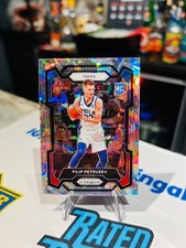 2023-24 Panini Prizm Filip Petrusev Silver CRACKED ICE #282 Rookie RC 76ers