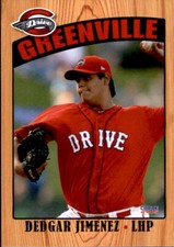 2015 Greenville Drive Choice #12 Dedgar Jiminez Acarigua Venezuela VZ Card