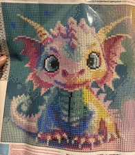 Baby Dragon Diamond Painting 30x30cm.