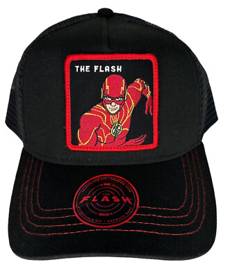 Lids Exclusive DC The Flash Movie A-Frame Trucker Snapback Hat