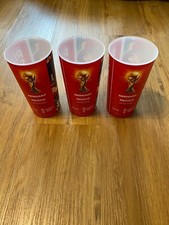 Coca Cola Becher Fussball WM 2018 Russland Deutschland vs. Mexiko 3 St&uuml;ck&nbsp;