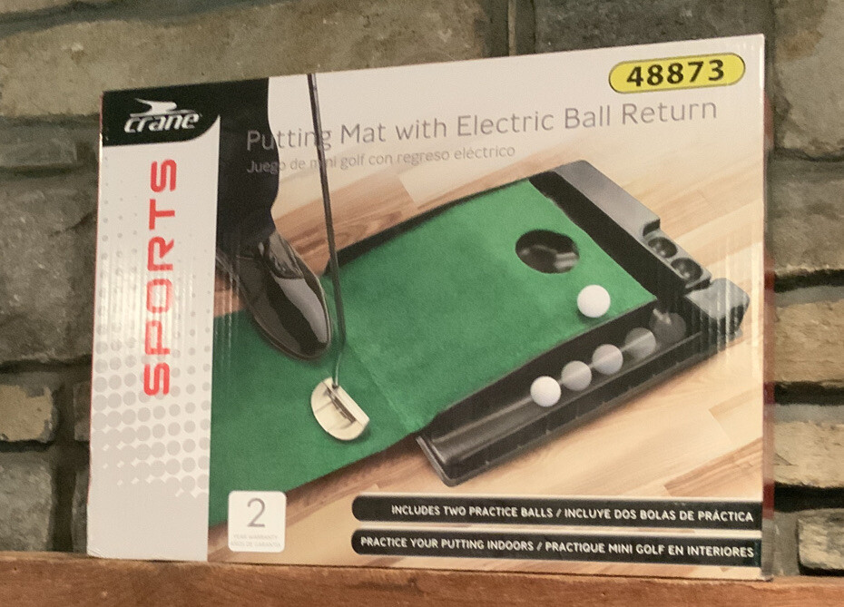 Crane Sports Golf Putting Mat with Electric Ball Return 48873 New eBay