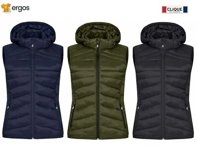 CLIQUE Giubbotto IDAHO VEST WOMEN Gilet Smanicato Piumino da Donna con Cappuccio