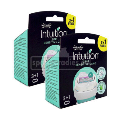 8 x Wilkinson Intuition Sensitive Care 2-in-1 Rasierklingen mit Hautconditioner