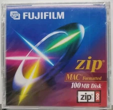 Fujifilm 100MB Mac Formatted Zip Disc New Sealed