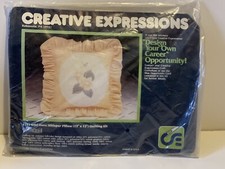 Vintage NEW Creative Expressions 4142 Wild Rose Whisper Pillow Quilting Kit