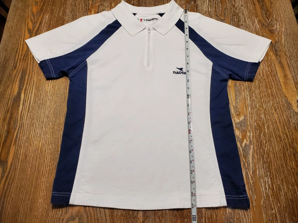 De Colección Diadora Mujer Polo Blanco Tenis Atlético Informal Manga Corta Top S M? Foto 4 de 4