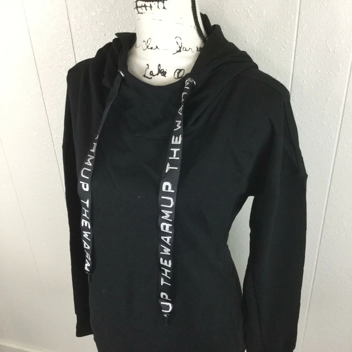 JESSICA SIMPSON The Warm Up Pullover Black Hoodie Sweatshirt Women's Size  XL | eBay
